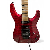 Used Jackson JS34Q Trans Red Solid Body Electric Guitar