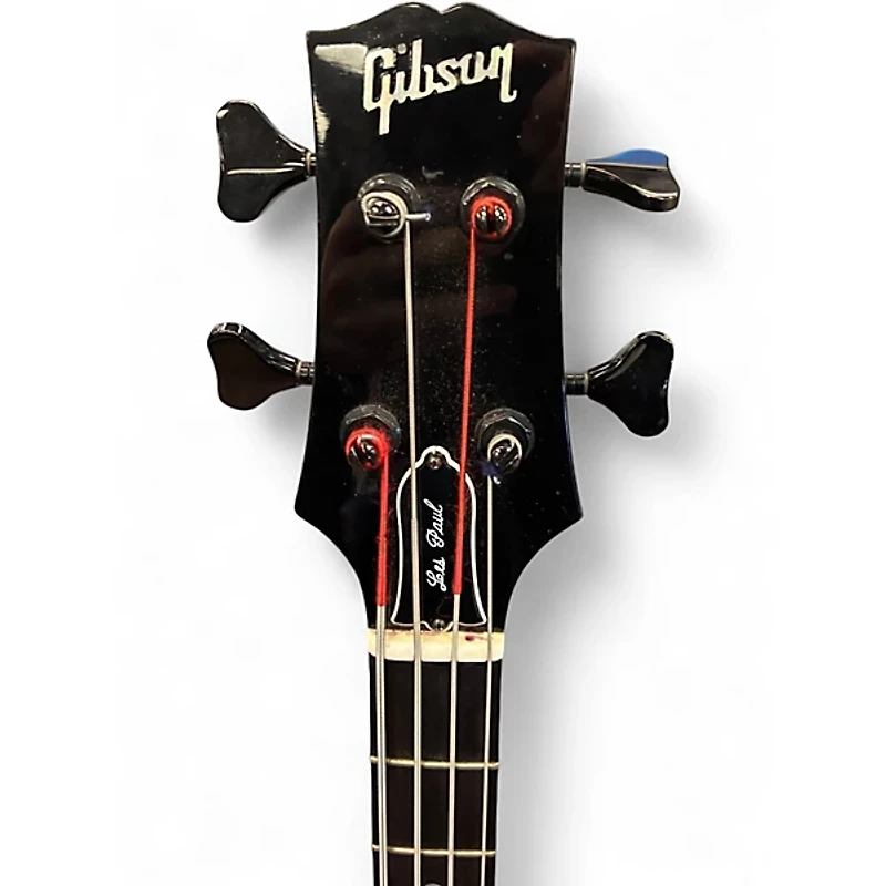 Used Gibson Les Paul Bass Black Electric Bass Guitar