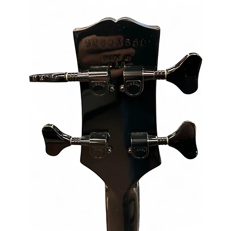 Used Gibson Les Paul Bass Black Electric Bass Guitar