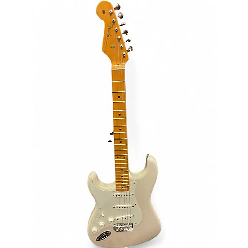 Used Fender American Original 50s Stratocaster Left Handed White Blonde Solid Body Electric Guitar