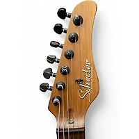 Used Schecter Guitar Research Traditional Pro Trans Blue Solid Body Electric Guitar