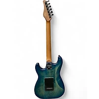 Used Schecter Guitar Research Traditional Pro Trans Blue Solid Body Electric Guitar