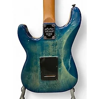 Used Schecter Guitar Research Traditional Pro Trans Blue Solid Body Electric Guitar