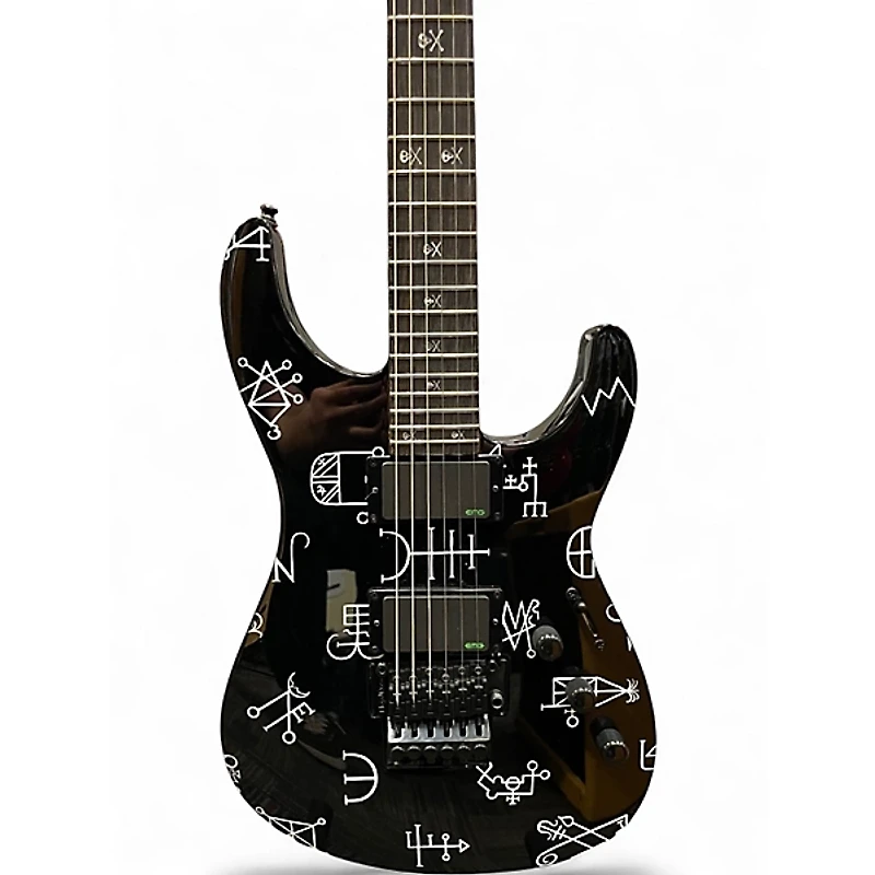 Used ESP LTD KH Demonology Black Solid Body Electric Guitar