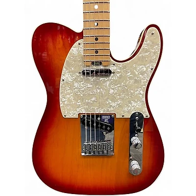 Used Fender Telcaster American Elite Aged Cherry Sunburst Solid Body Electric Guitar