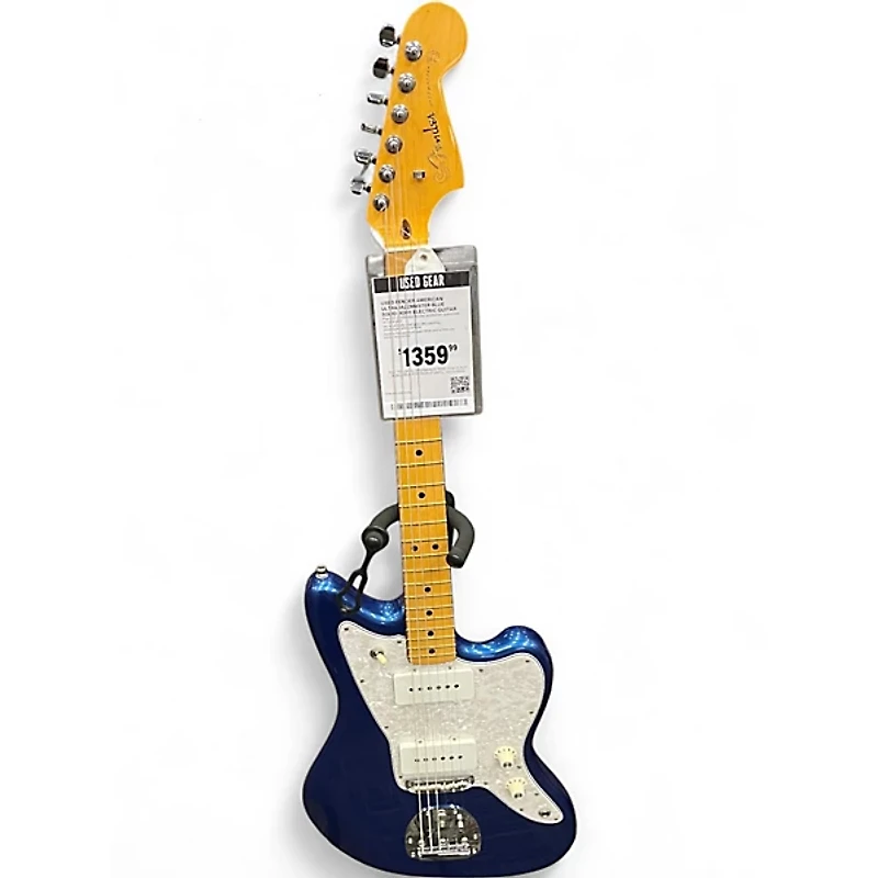 Used Fender American Ultra Jazzmaster Blue Solid Body Electric Guitar