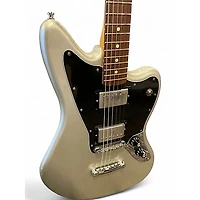 Used Fender Blacktop Jaguar Silver Solid Body Electric Guitar