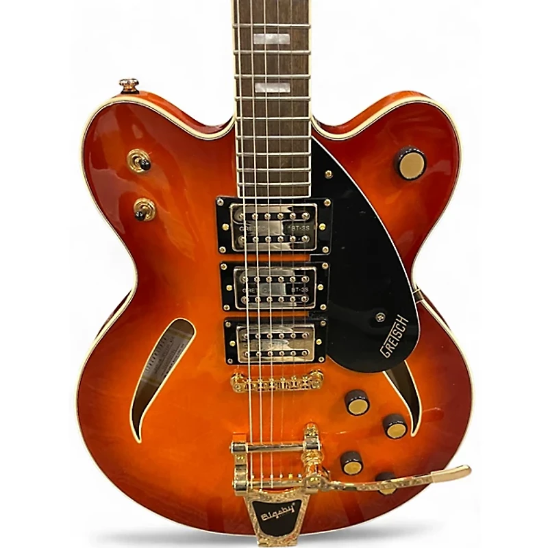 Used Gretsch CAT CB 3PU/ABY ALE ORANGE BURST Hollow Body Electric Guitar