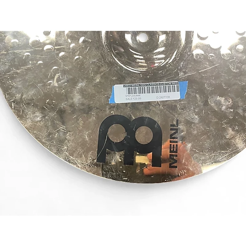 Used MEINL 16in CLASSICS CUSTOM MEDIUM CRASH Cymbal