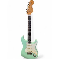 Used Fender Vintera 70s Stratocaster Surf Green Solid Body Electric Guitar