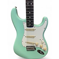 Used Fender Vintera 70s Stratocaster Surf Green Solid Body Electric Guitar