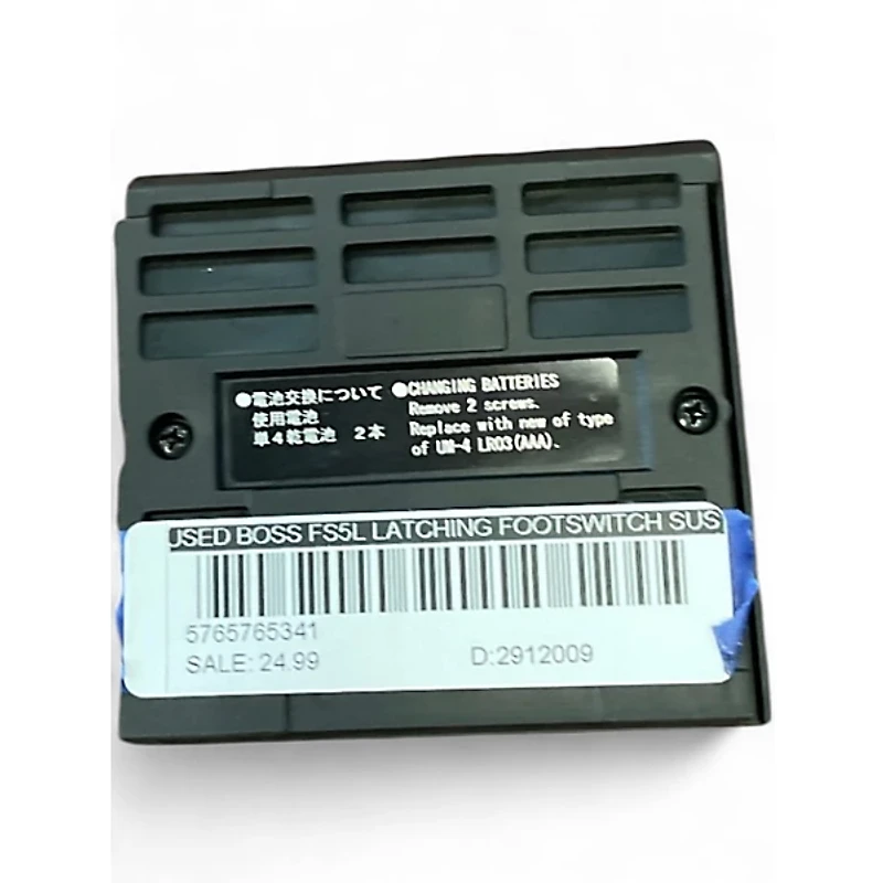 Used BOSS FS5L Latching Footswitch Sustain Pedal