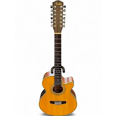 Used Fender JG-12CE Natural 12 String Acoustic Electric Guitar