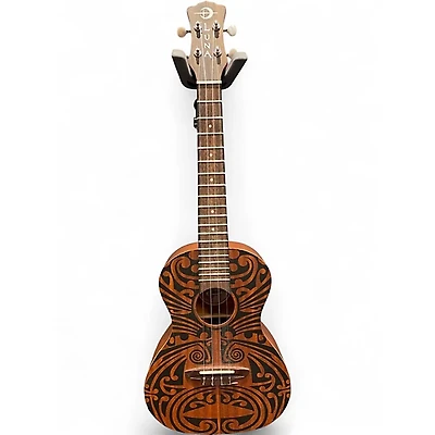 Used Luna TRIBAL TENOR Natural Ukulele