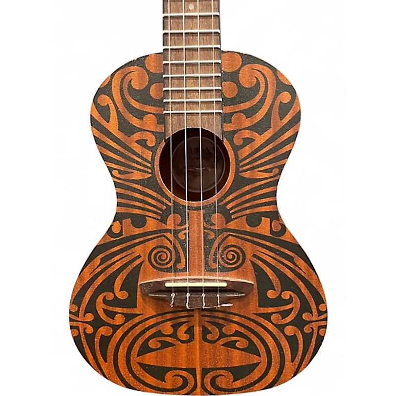 Used Luna TRIBAL TENOR Natural Ukulele