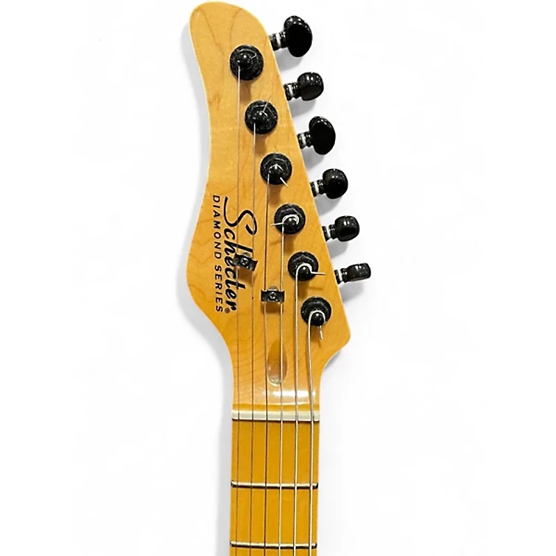 Used Schecter Guitar Research Diamond Series PT Left Handed Black Electric Guitar