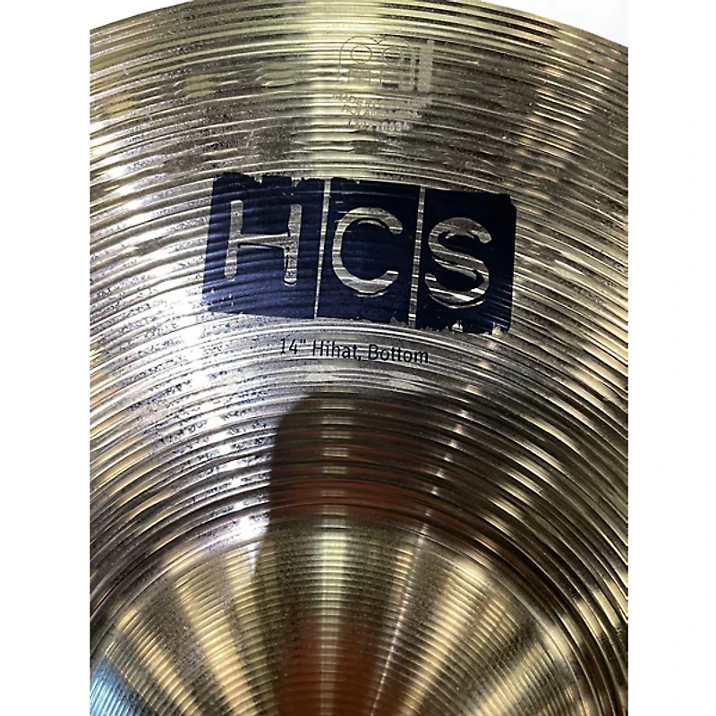 Used MEINL 14in HCS Hi Hat Bottom Cymbal