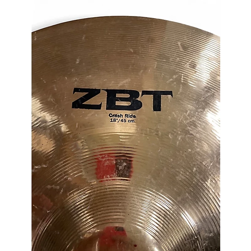 Used Zildjian 18in ZBT Crash Ride Cymbal