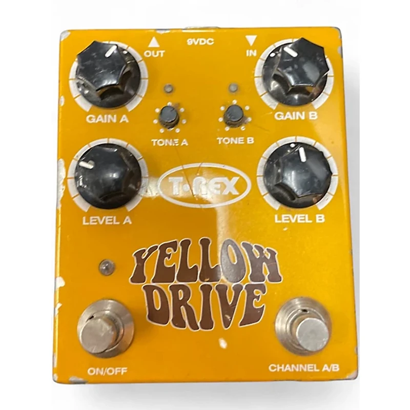 Used T-Rex Engineering Yellow Drive Distortion Effect Pedal