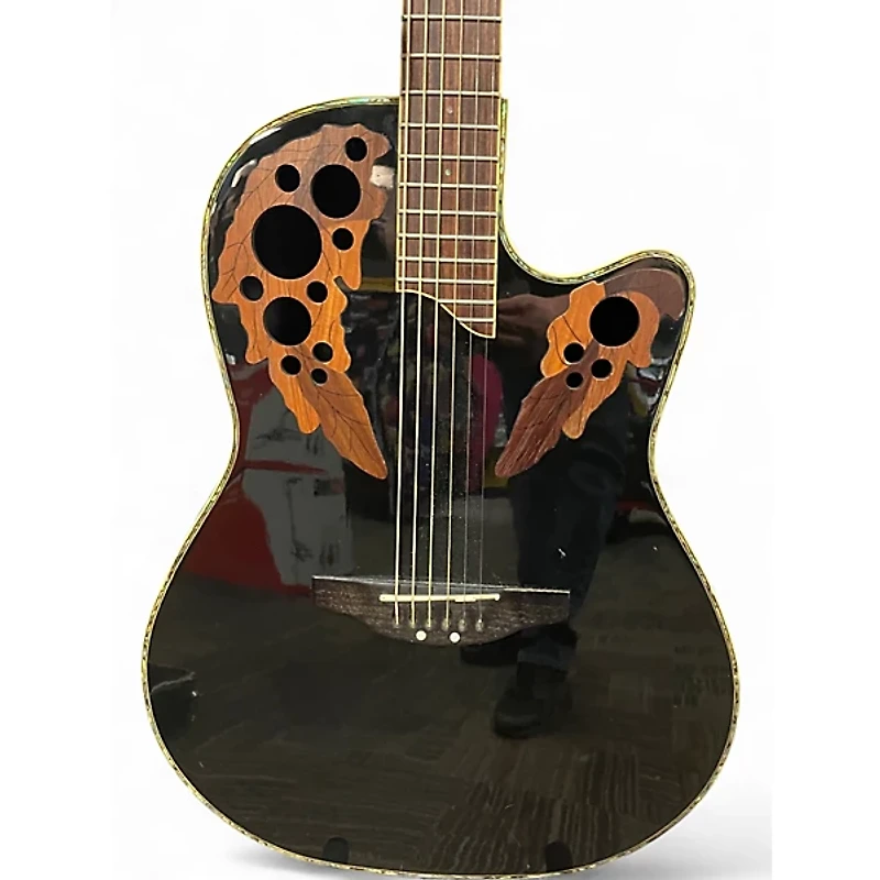 Used Ovation CC44 CELEBRITY Black Acoustic Electric Guitar