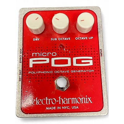 Used 2020s Electro-Harmonix Micro Pog Polyphonic Octave Generator Effect Pedal