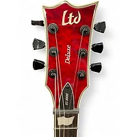 Used ESP LTD EC1000 Crimson Red Trans Solid Body Electric Guitar