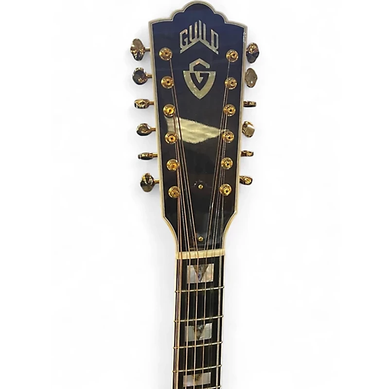 Used Guild F512 Natural 12 String Acoustic Electric Guitar