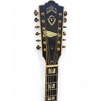 Used Guild F512 Natural 12 String Acoustic Electric Guitar