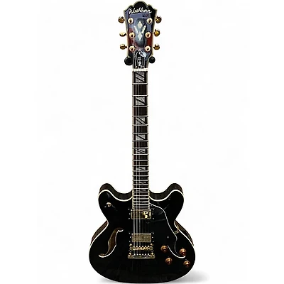 Used Washburn HB35 Black Hollow Body Electric Guitar