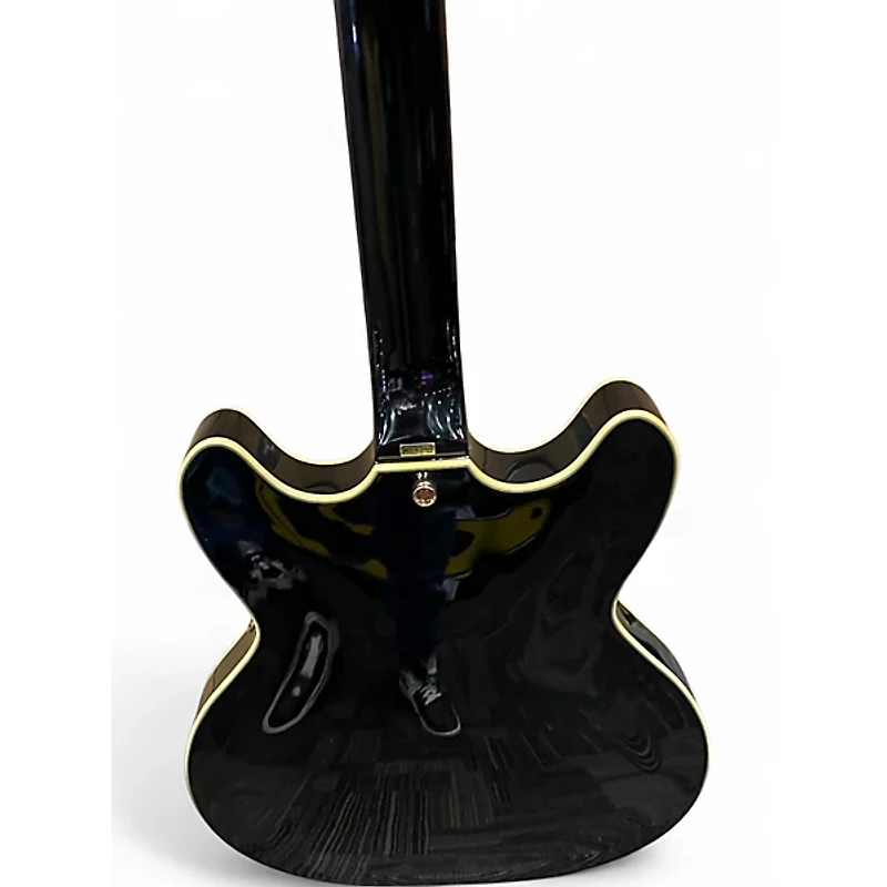 Used Washburn HB35 Black Hollow Body Electric Guitar
