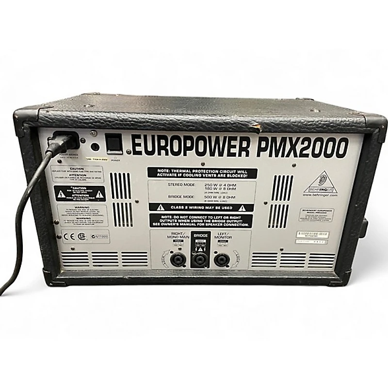 Used Behringer PMX2000 Powered Mixer