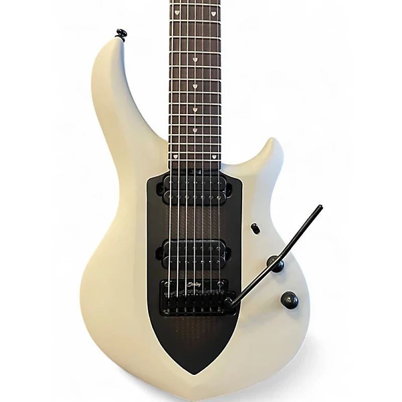 Used Sterling by Music Man Majesty Chalk Grey Solid Body Electric Guitar