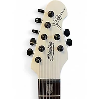 Used Sterling by Music Man Majesty Chalk Grey Solid Body Electric Guitar