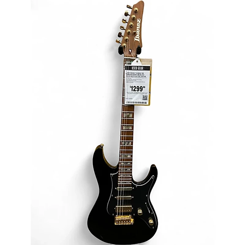 Used Ibanez THHBB10 Tim Henson Signature Black Solid Body Electric Guitar