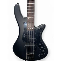 Used Schecter Guitar Research STEALTH Satin Black Electric Bass Guitar
