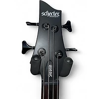 Used Schecter Guitar Research STEALTH Satin Black Electric Bass Guitar