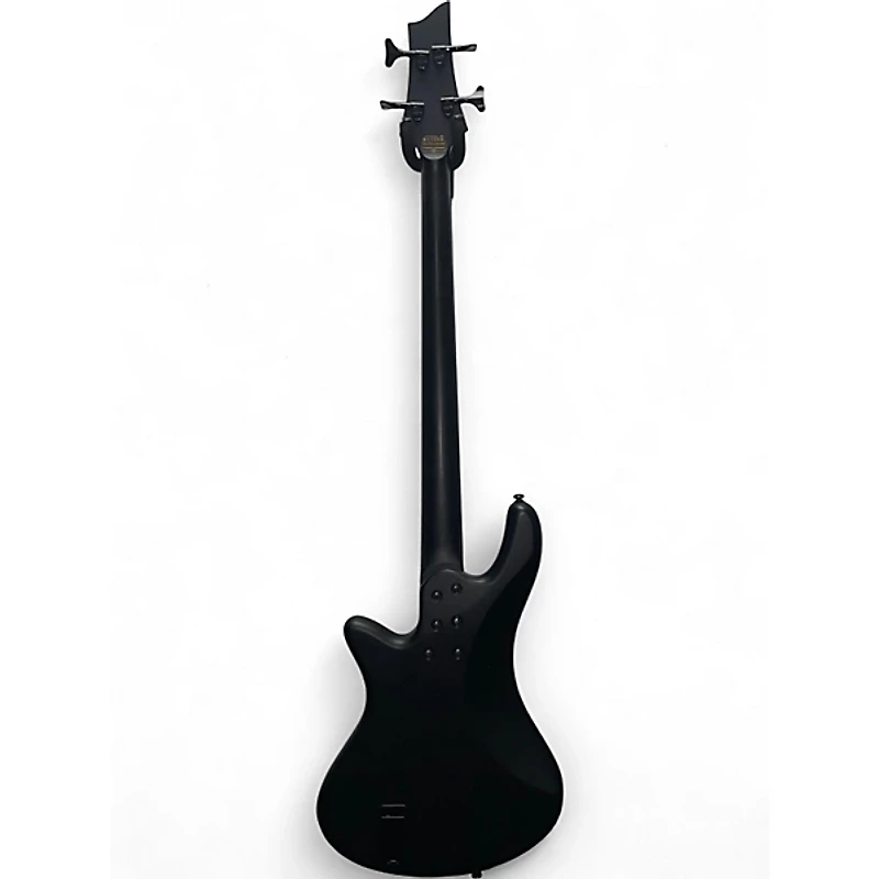 Used Schecter Guitar Research STEALTH Satin Black Electric Bass Guitar