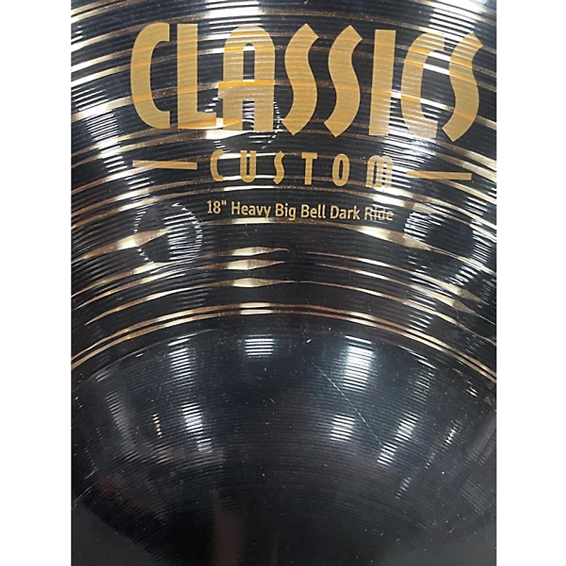 Used Meinl 18in Classics Custom Dark Heavy Big Bell Ride Cymbal