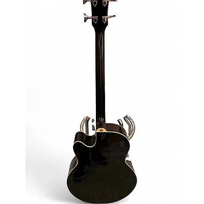 Used Ibanez AEB5E Black Acoustic Bass Guitar