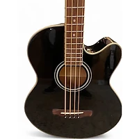 Used Ibanez AEB5E Black Acoustic Bass Guitar