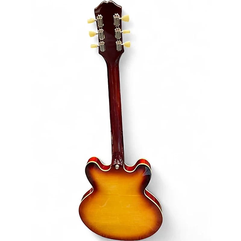 Used Epiphone ES335 Figured  Raspberry Tea Burst  Hollow Body Electric Guitar