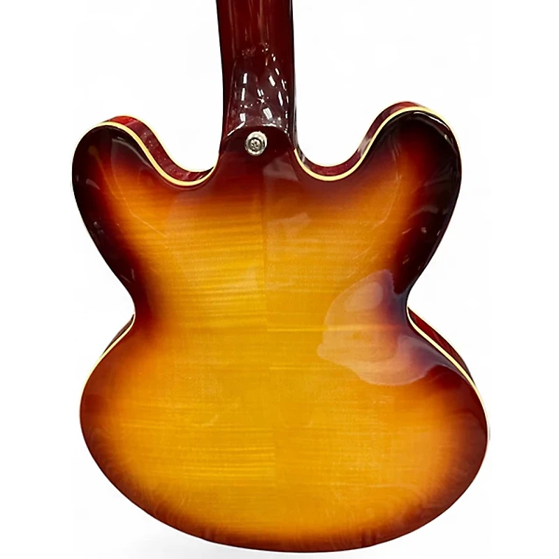 Used Epiphone ES335 Figured  Raspberry Tea Burst  Hollow Body Electric Guitar