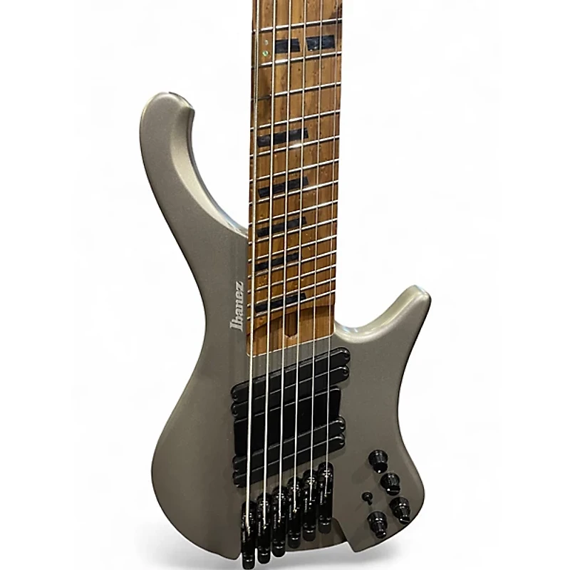 Used Ibanez EBH1006MS SILVER Electric Bass Guitar