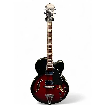 Used Ibanez AF75 Trans Red Hollow Body Electric Guitar