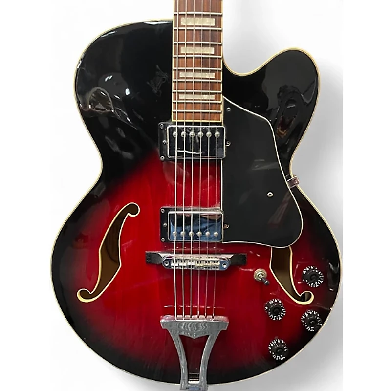 Used Ibanez AF75 Trans Red Hollow Body Electric Guitar