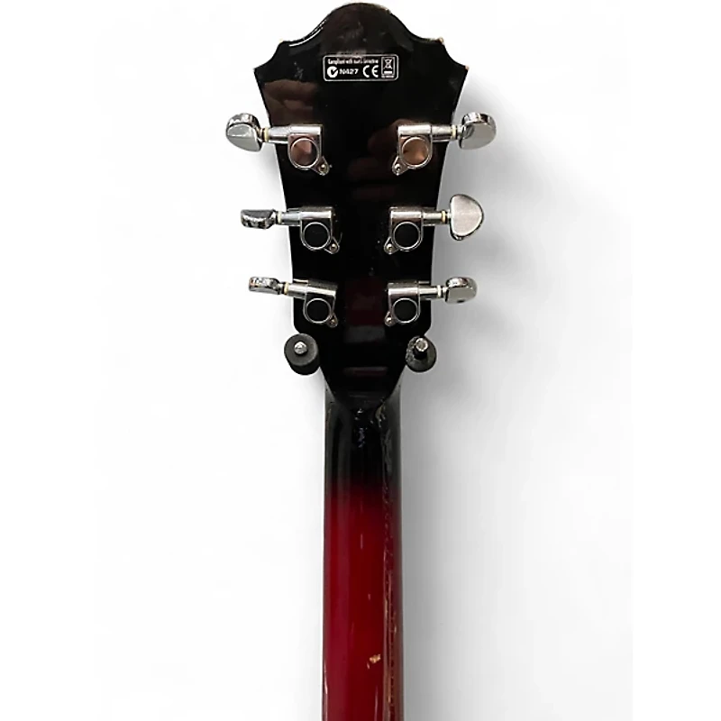 Used Ibanez AF75 Trans Red Hollow Body Electric Guitar