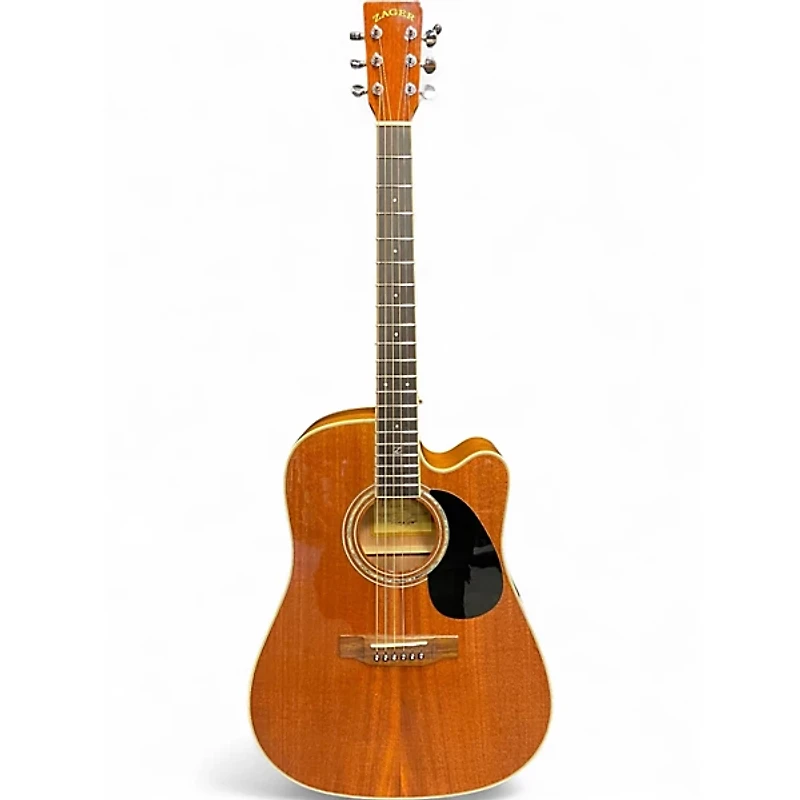 Used Zager ZAD-50CE Mahogany Acoustic Electric Guitar