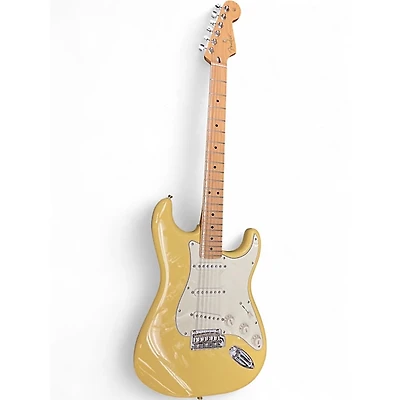 Used Fender Player Stratocaster YELLOW Solid Body Electric Guitar