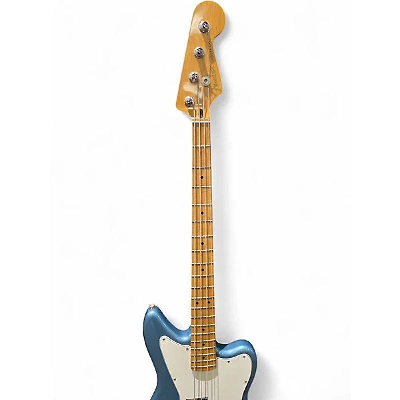 Used Fender Jaguar Bass Blue Electric Bass Guitar