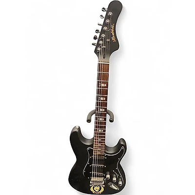 Used HardLuck Kings Bombshell Satin Black Solid Body Electric Guitar
